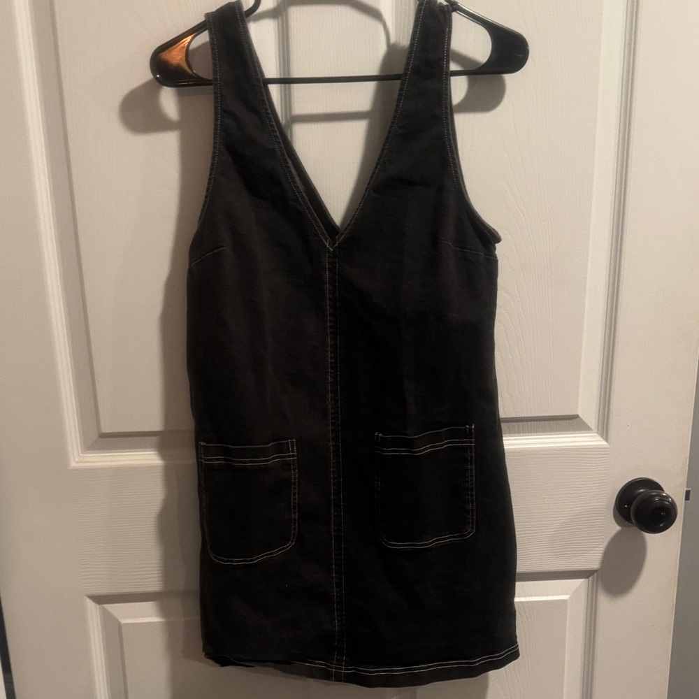 Urban Outfitters Black V-Neck Mini Dress